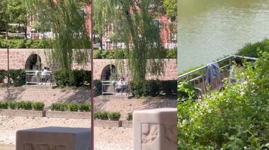 校园情侣又标记一个热门野战地点！郑州升达经贸管理学院孟子像旁_胖妹大白天疯狂骑乘小哥哥！